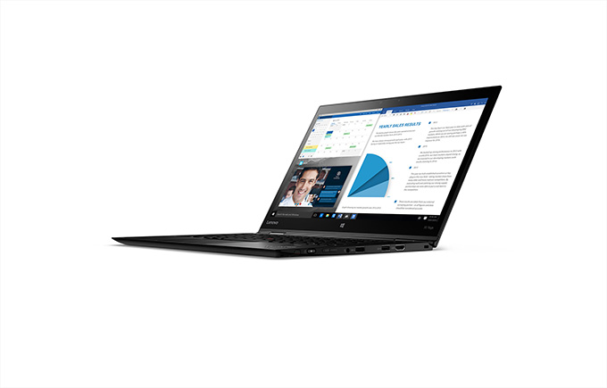 ThinkPad X1 Yoga、ラップトップモード時の画像